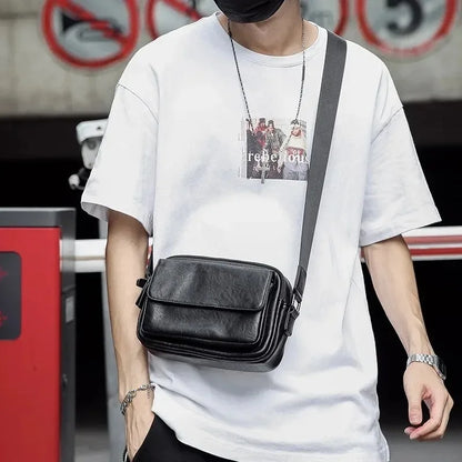PU Leather Flap Crossbody Bag