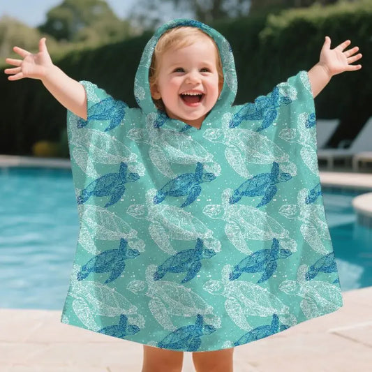 Hooded Poncho Beach Towel