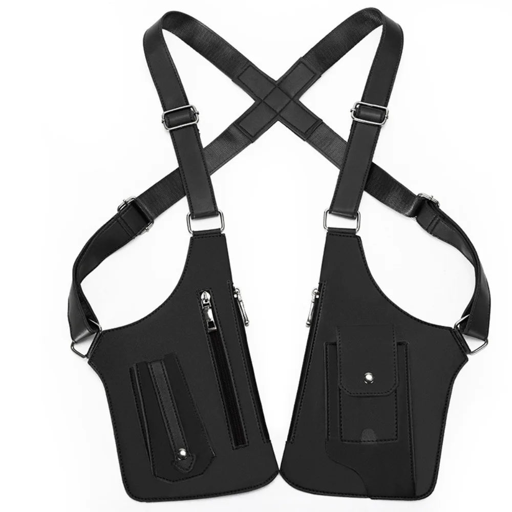 Anti-Theft PU Leather Chest Bag