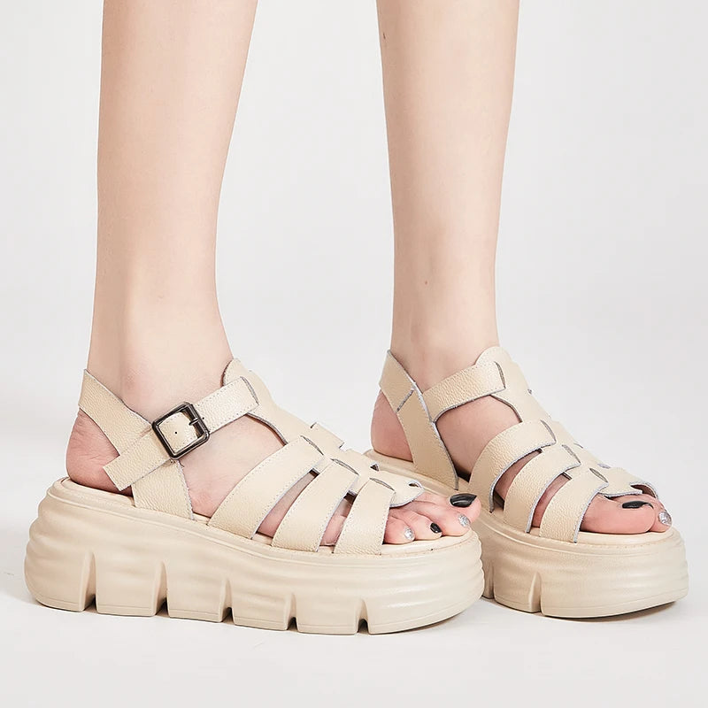 Ankle Strap Gladiator Wedges