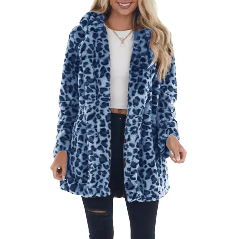 Leopard Faux Fur Coat