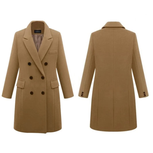 Wool Double-Breasted Coat
