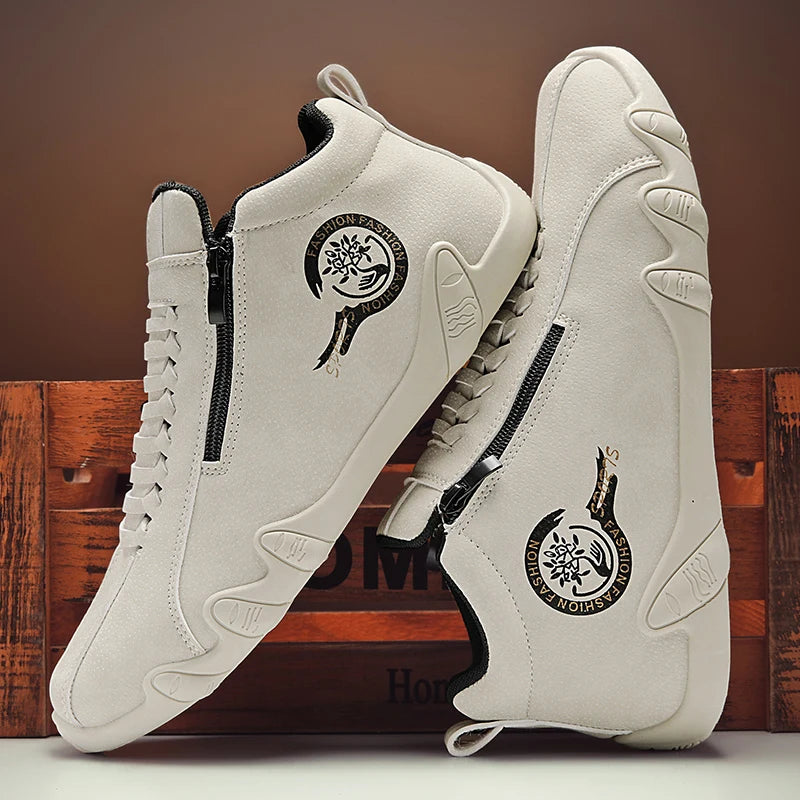 Soft-Sole High-Top Ankle Sneakers