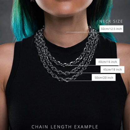 Metal Geometric Stainless Link Chain Party