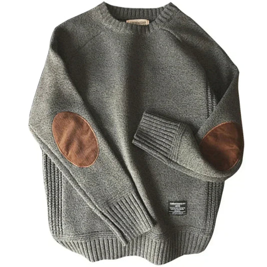 Men's Patch Knit Sweater
