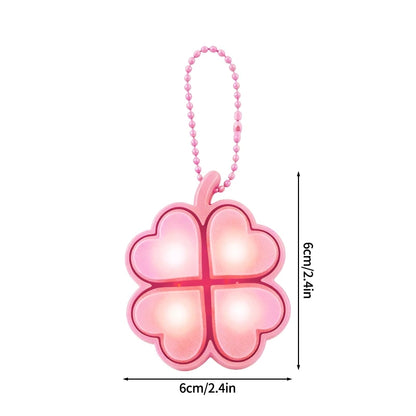Clover Keycap Keychain LED Clicker