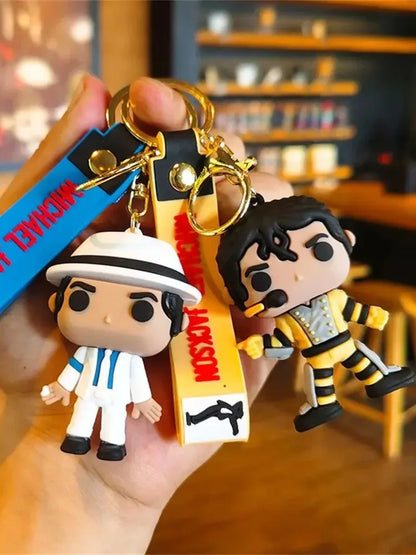 Michael Jackson Keychain Music Idol