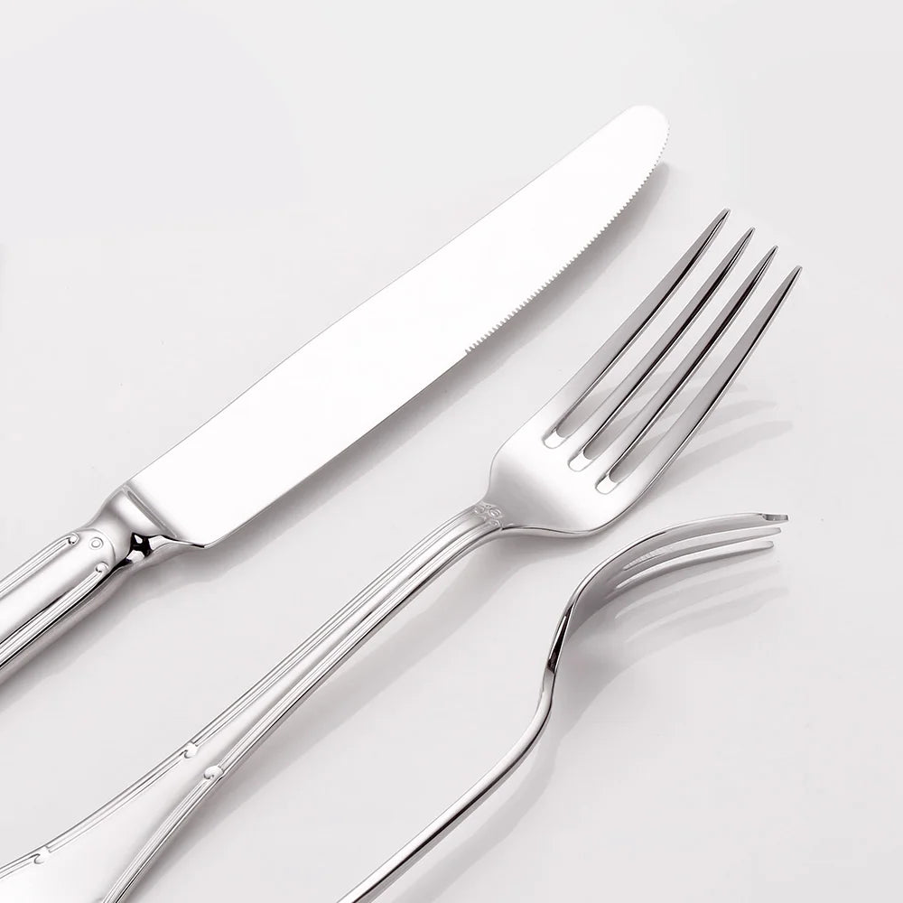 Metal Silver Cutlery Set Piece