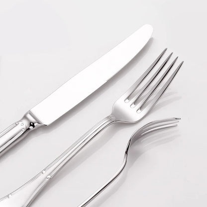 Metal Silver Cutlery Set Piece