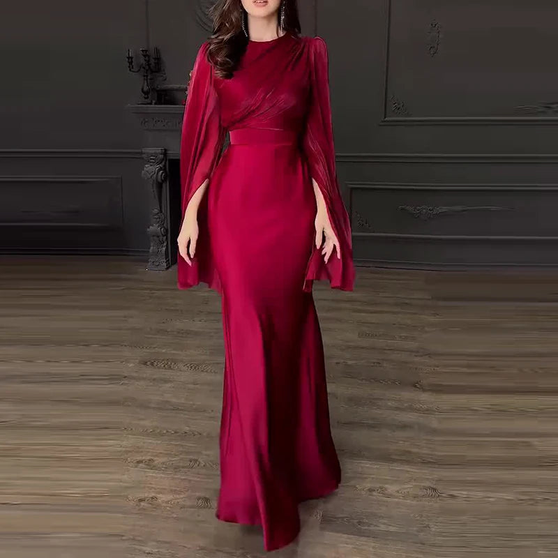 Vintage Satin Banquet Dress
