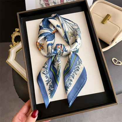Square Scarf Hijab Neckerchief Floral