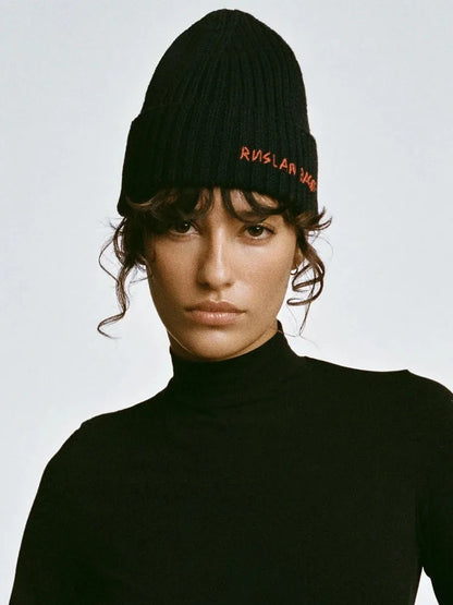 Winter Knitted Letter Beanie