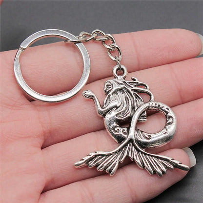 Seahorse Octopus Mermaid Keychains Nail