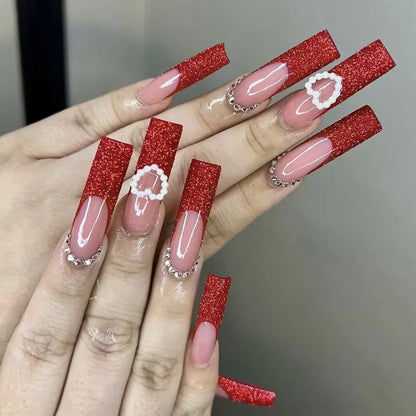 Leopard Cherry Press-On Nails