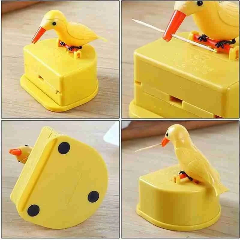 Automatic Small Bird Toothpick Container