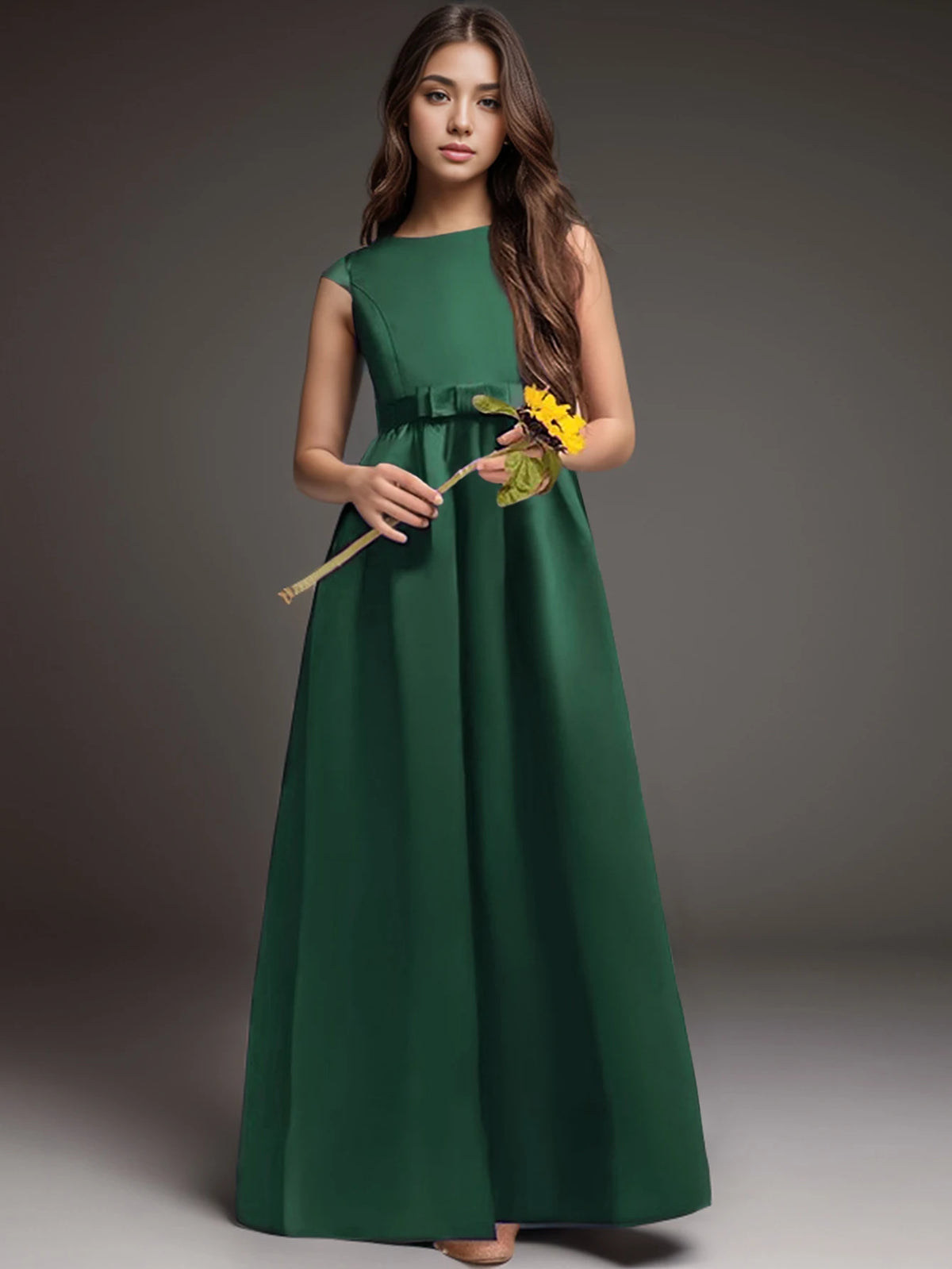 A-Line Wedding Flower Girl Dress