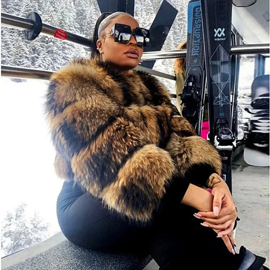 Raccoon Dog Fur Jacket