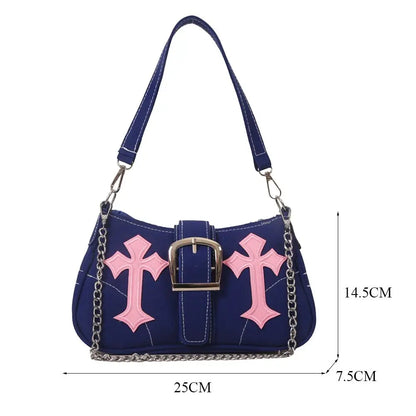 Canvas Metal Buckle Tote