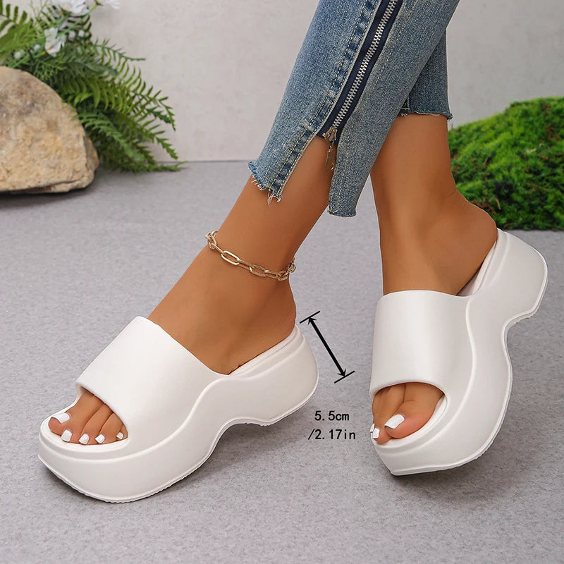 EVA Platform Wedge Slippers