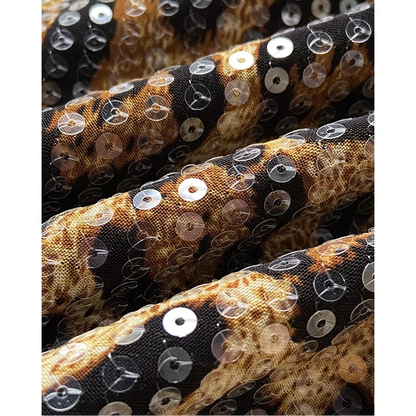 Sequin Leopard Print Jacket