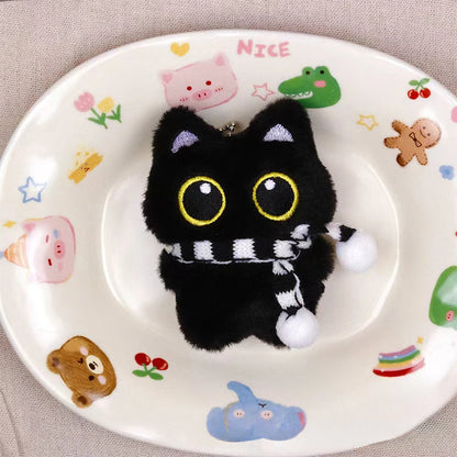 Kawaii Plush Black Cat Doll