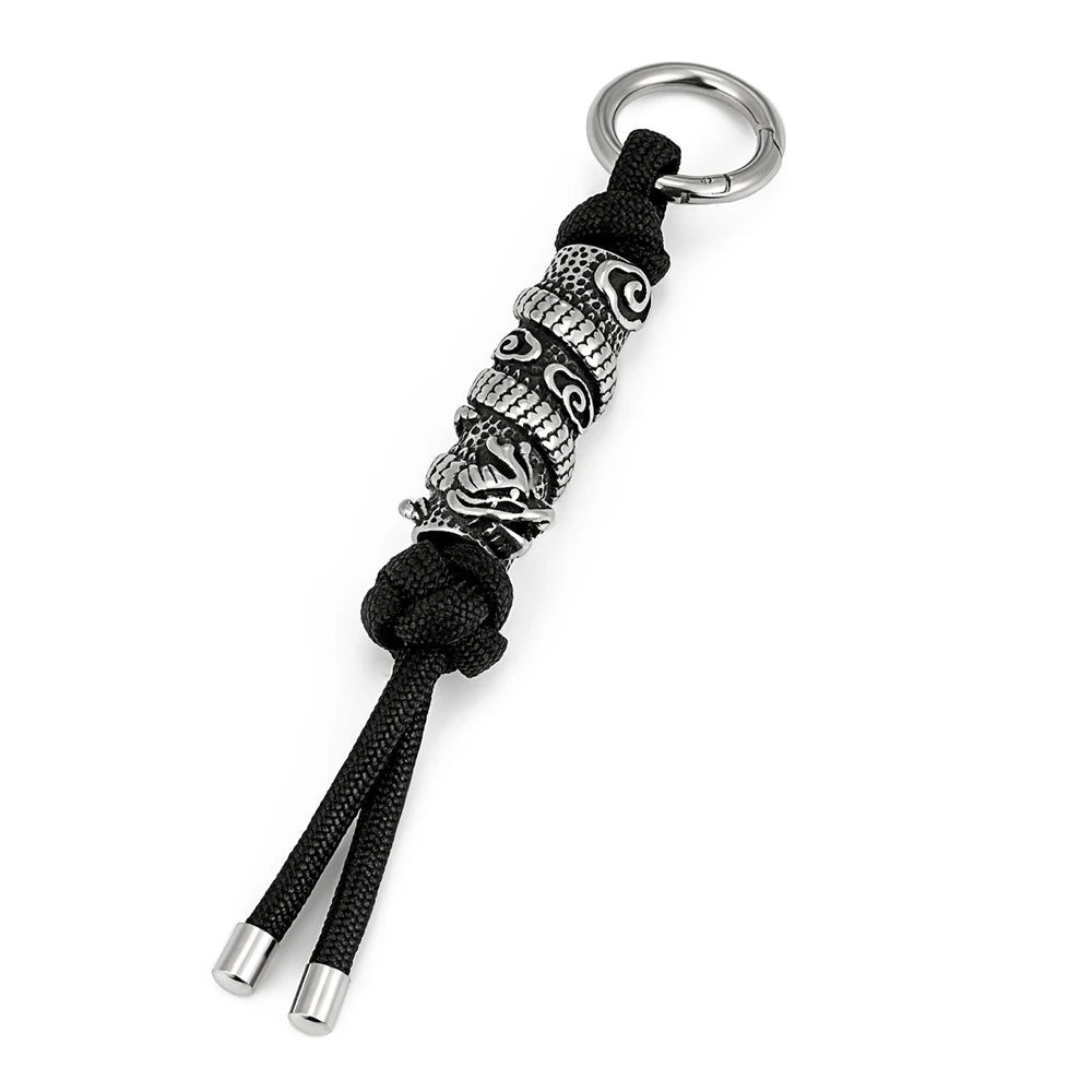 Chinese Dragon Paracord Keychain Handwoven
