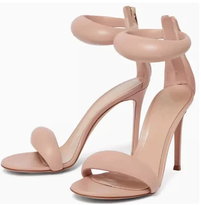 Silver Strap High Heels
