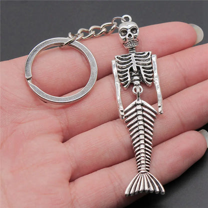 Seahorse Octopus Mermaid Keychains Nail