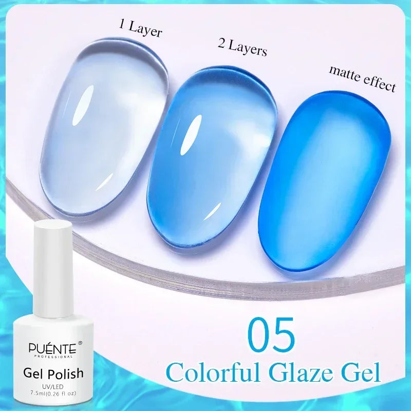 PUENTE Glitter Poly Nail Gel