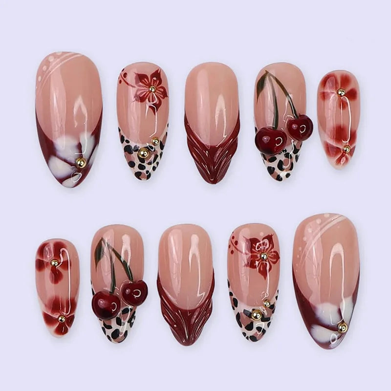 Floral Ballerina Press-On Nails