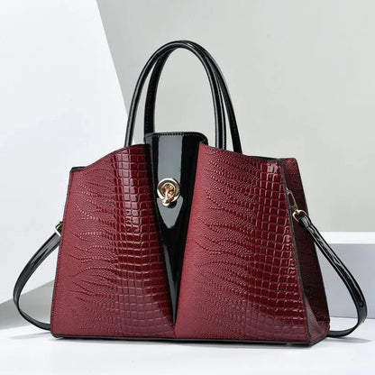 Polyester Solid Zipper Tote Bag