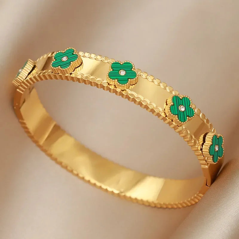 Gold Letter Cuff Bracelet