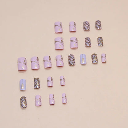 French Square Press-On Nails