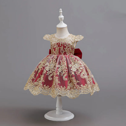 Princess Butterfly Flower Girl Dress