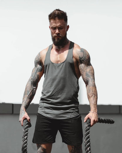 Gym Stringer Tank Top Muscle