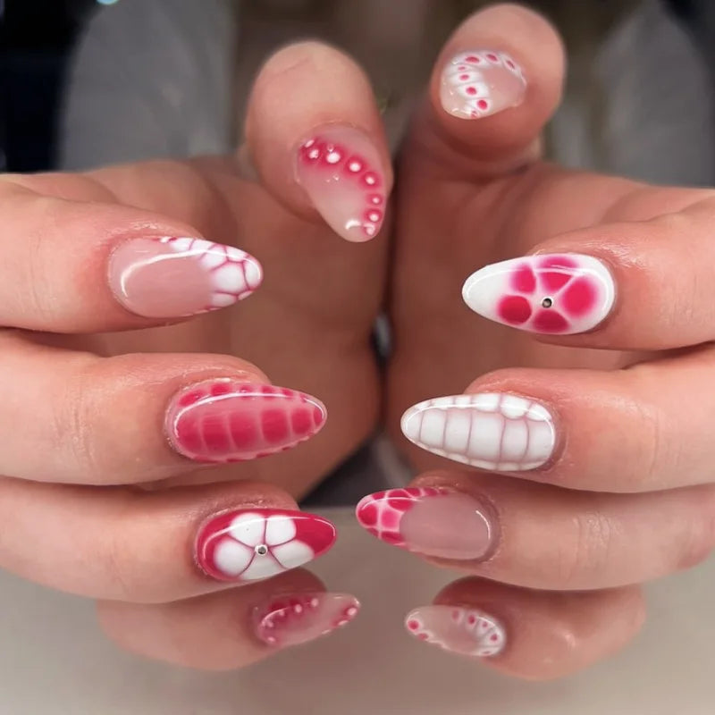 24Pcs French Ballerina Nail Tips