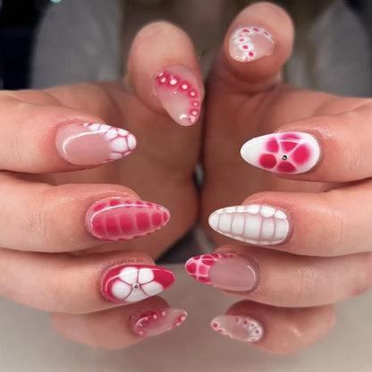 24Pcs French Ballerina Nail Tips