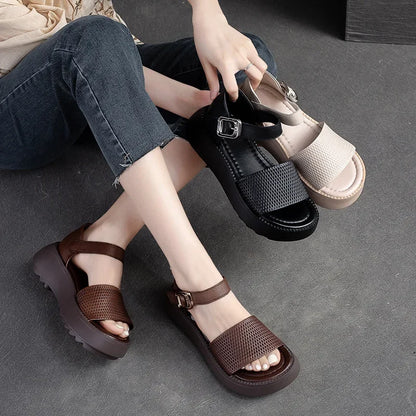 Leather Ankle Sandals