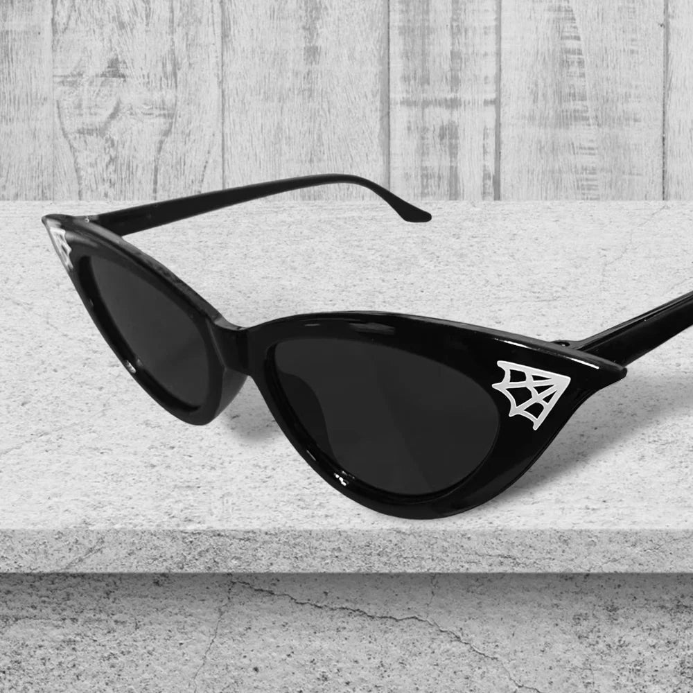 Spiderweb Cat-Eye Sunglasses