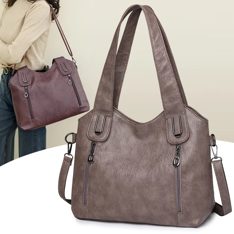 Retro Leather Shoulder Bag