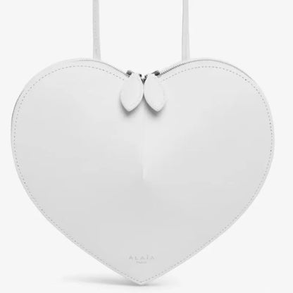 Heart-Shaped Leather Crossbody Bag