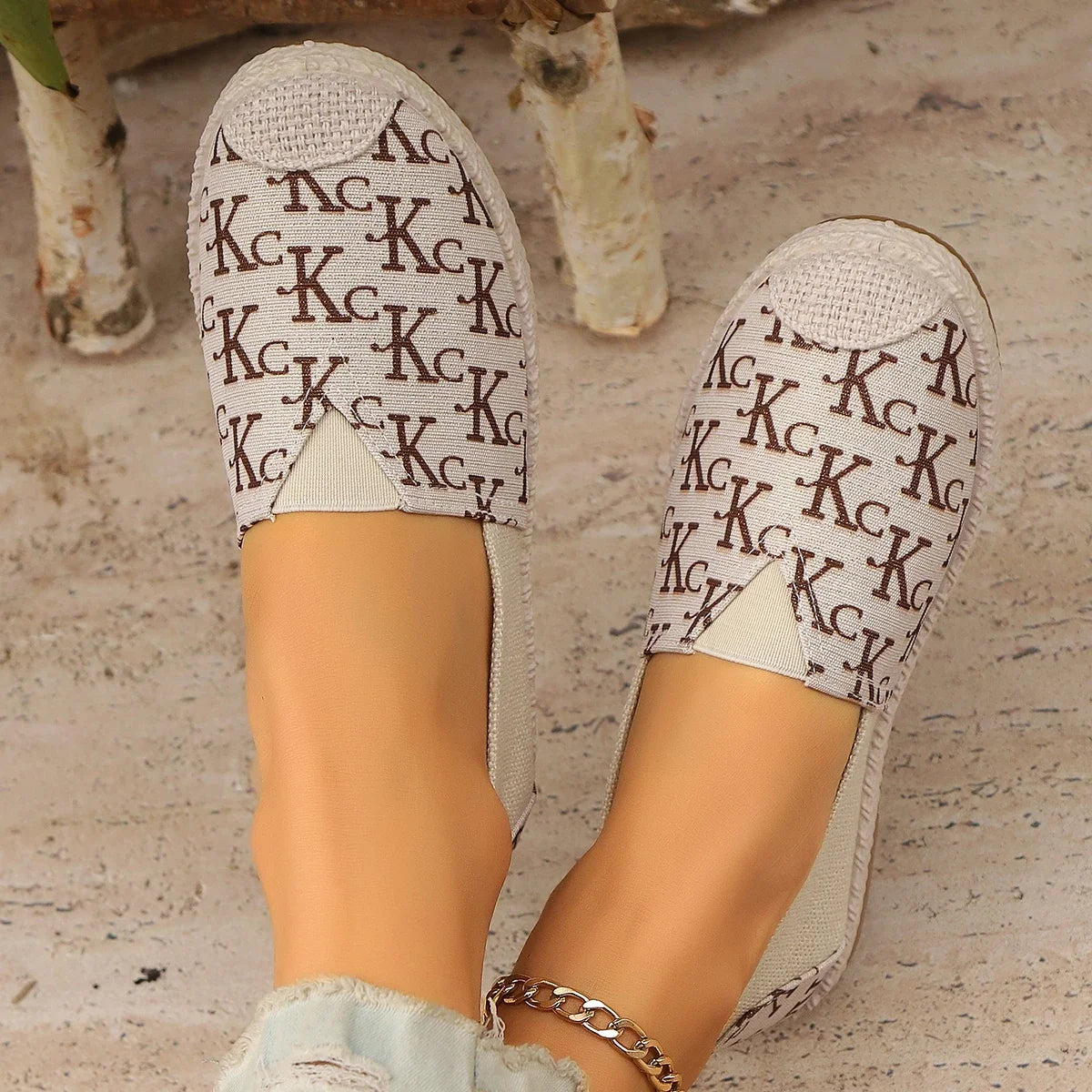 Graffiti Knit Loafers