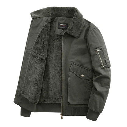 Men's Wool Collar Jacket