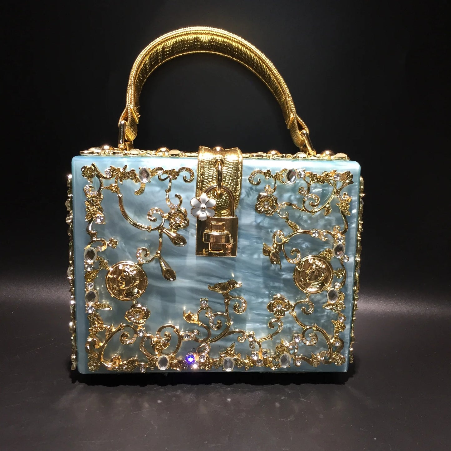 Beaded Sequined Evening Clutch
