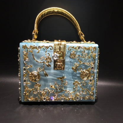 Beaded Sequined Evening Clutch