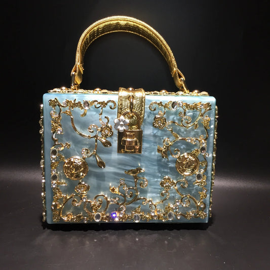 Beaded Sequined Evening Clutch