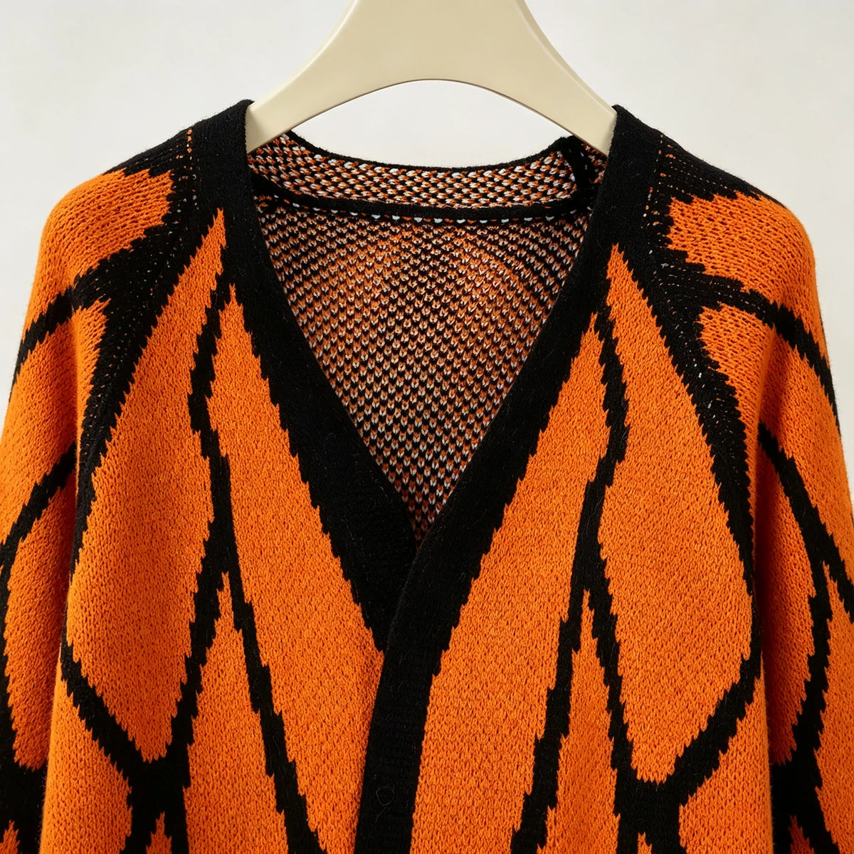 Butterfly Pattern Knit Cardigan