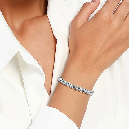 14K Gold Trendy Heart Wedding Bracelets