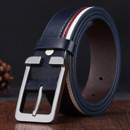 Men’s leather pin belt