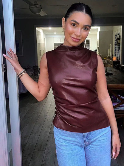 Simple High-Waist Crop Top